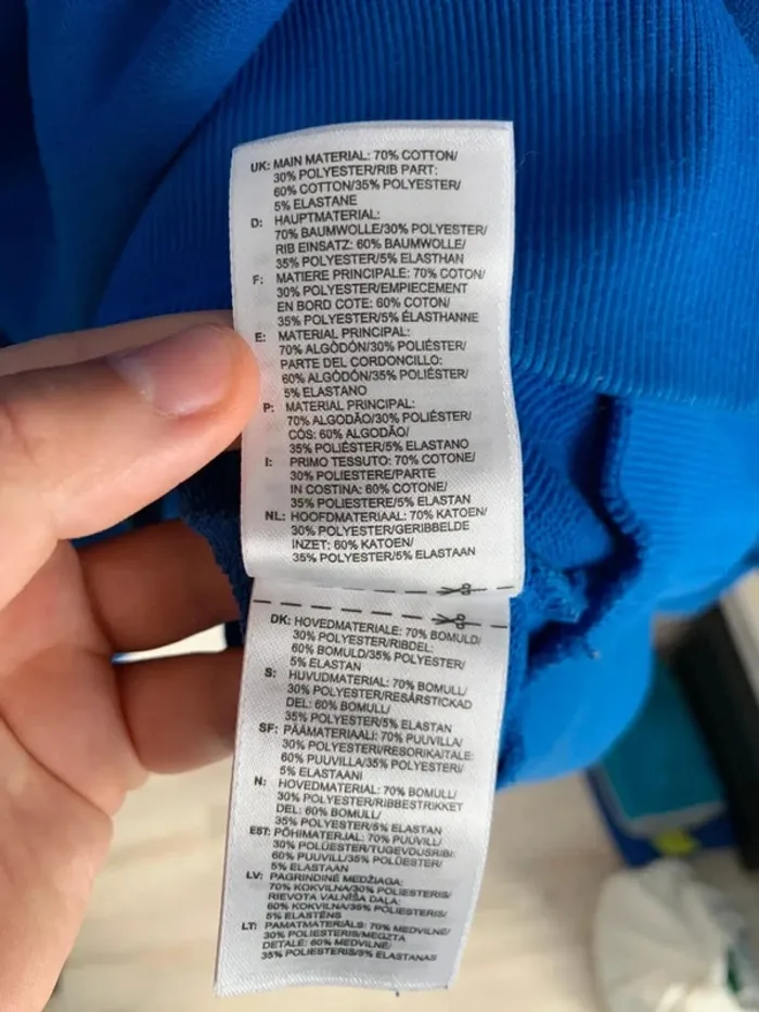 Pull adidas bleu taille M - photo numéro 5