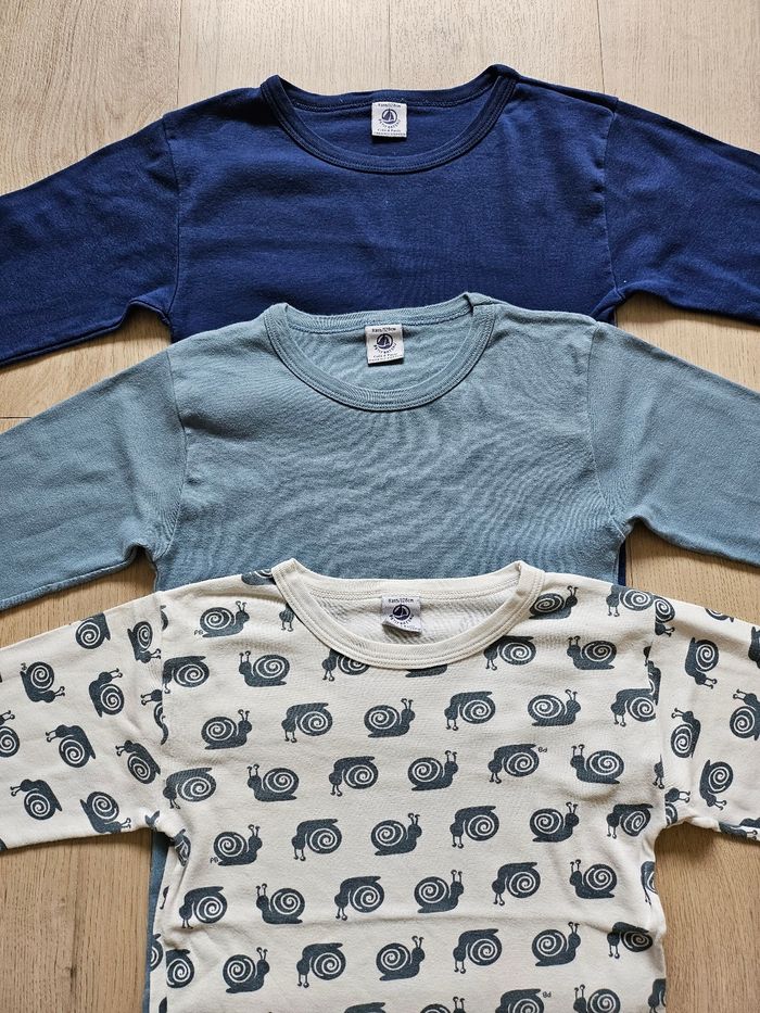 Lot de 3 maillots Petit bateau 8 ans - photo numéro 2