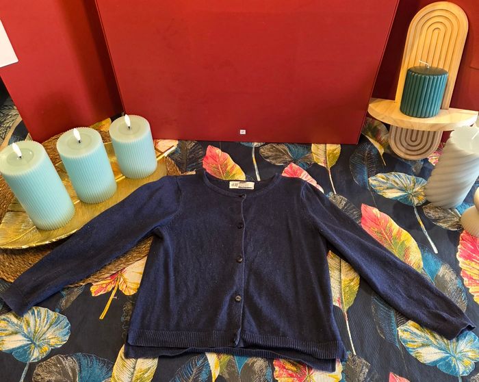 Gilet bleu marine 3-4 ans