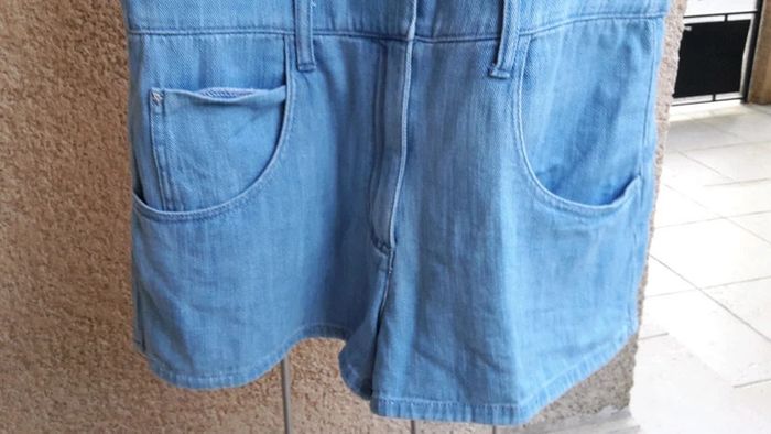 Combinaison short en jean - taille S - Zara - photo numéro 3