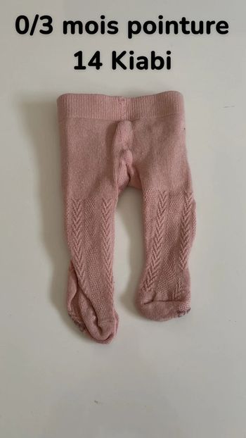 Collants 0/3 mois taille 14