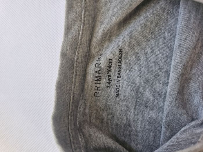 T-shirt manches courtes mixte 3/4 ans - 104 cm Primark Gris - photo numéro 4