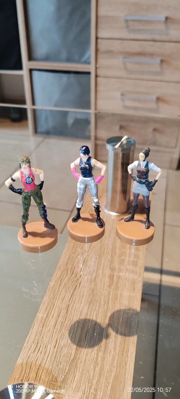 Lot de 3 figurine tampon fortnite
