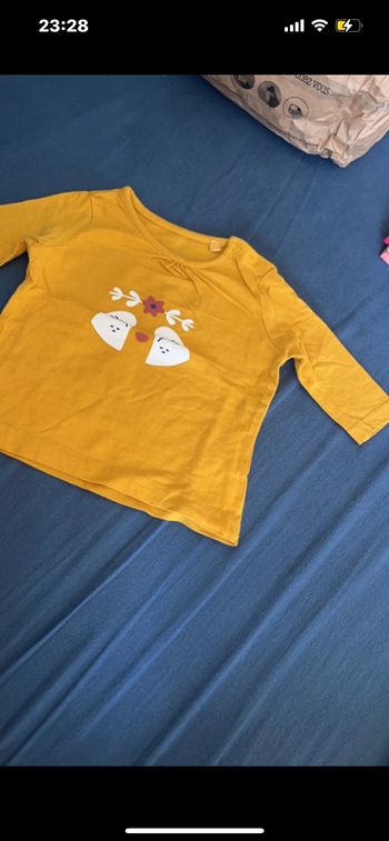 Pull manche 3/4 fille