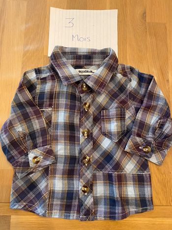 Chemise manches longues ~ 3 mois