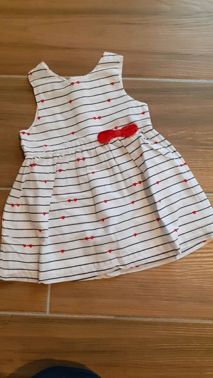Robe rayures et cœurs