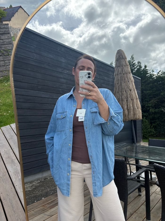 Uniqlo chemise en jean taille XXL - photo numéro 8