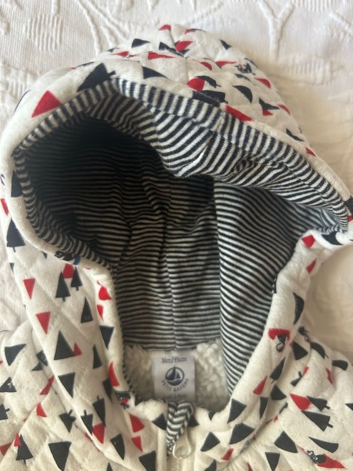 Veste matelassée Petit Bateau – Doublée Sherpa – 36 mois / 95 cm - photo numéro 2