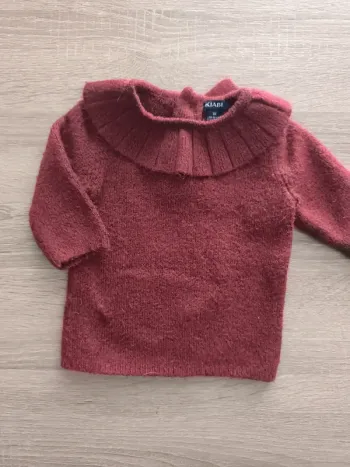 Pull chaud col claudine 1 mois kiabi