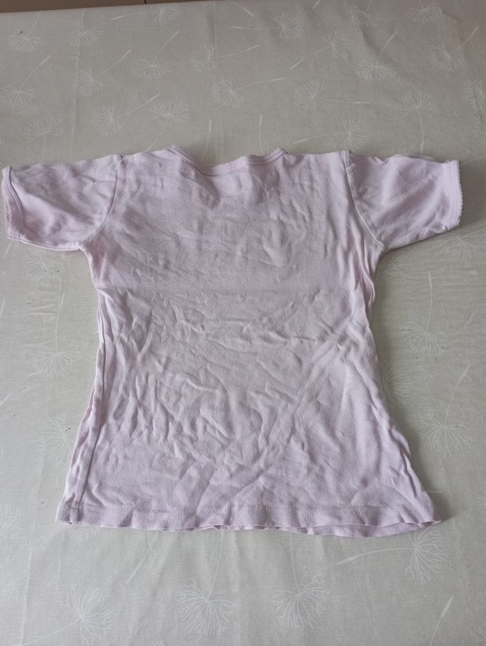 Tee shirt rose manches courtes 10 ans in extenso 1€ - photo numéro 3