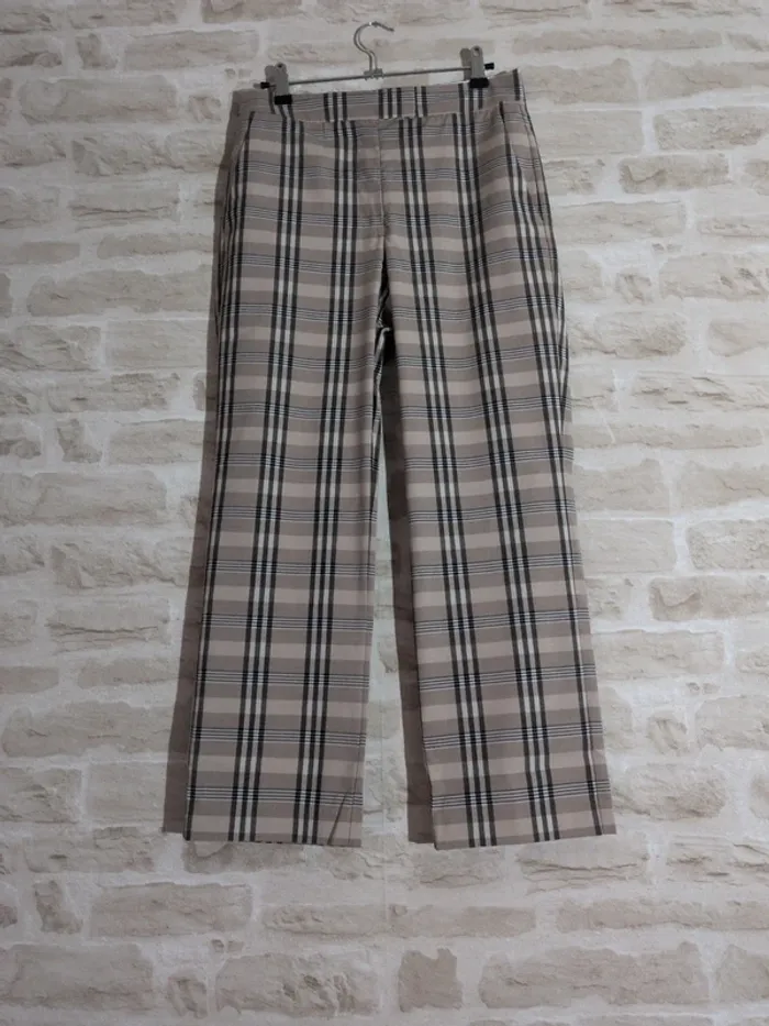 Pantalon Mango à carreaux – Taille 36