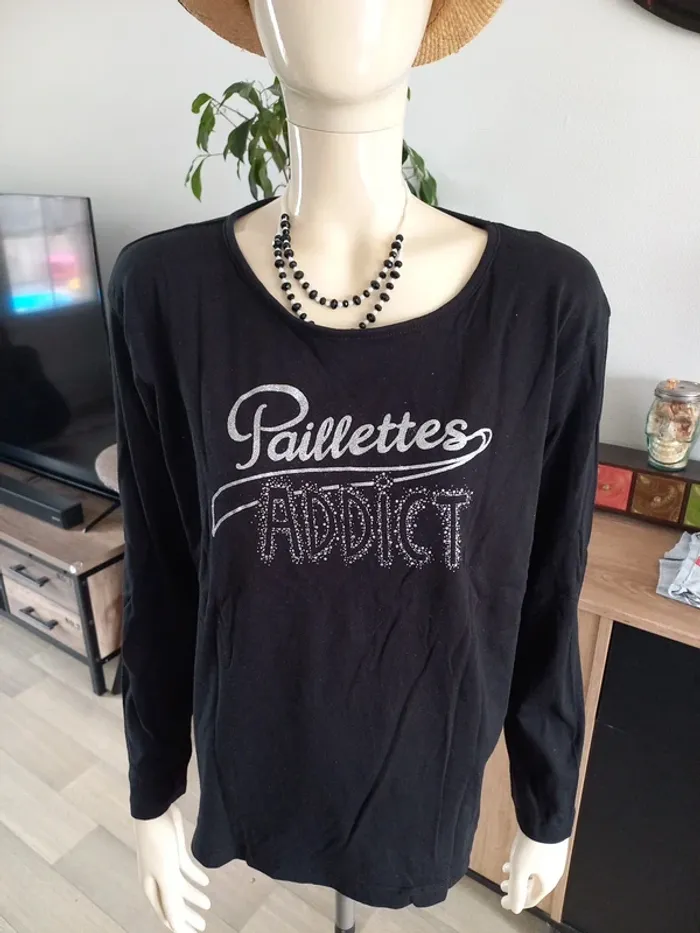 Pull noir femme 42/44 - photo numéro 2