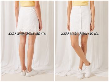 Mini jupe blanche