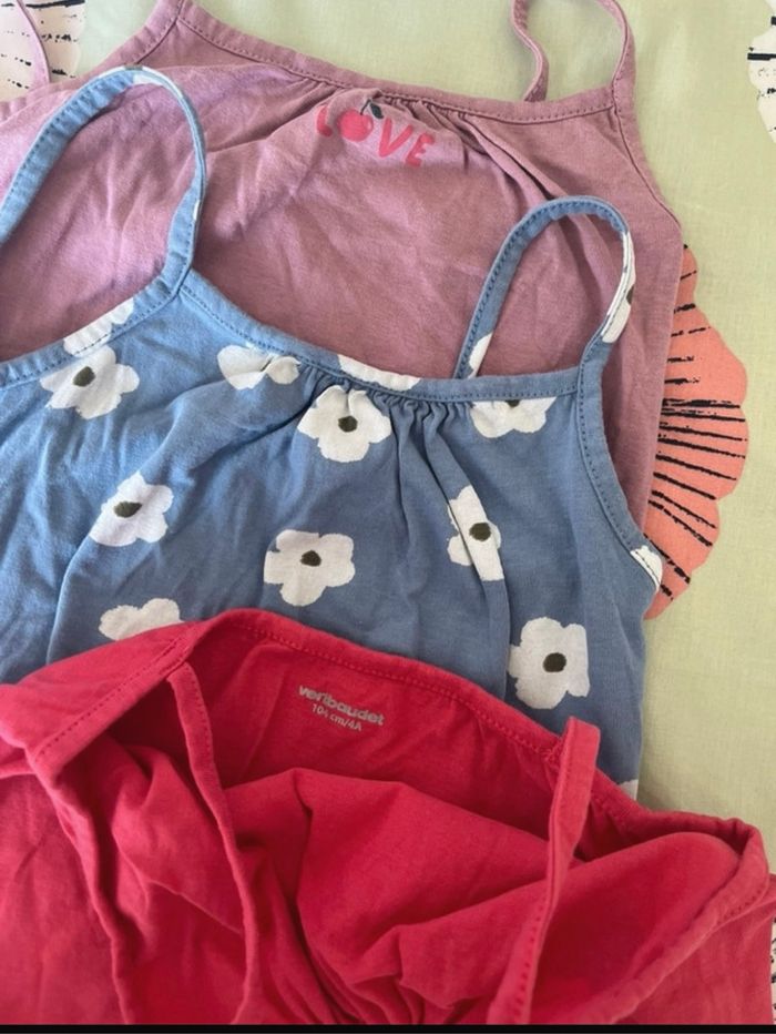 Lot de débardeurs filles taille 4 ans vertbaudet - photo numéro 3