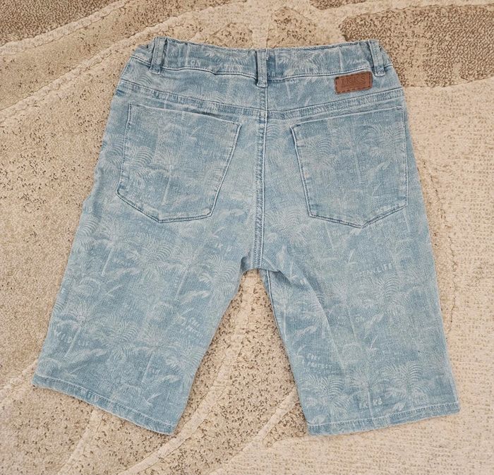 Short en jean motifs palmiers 10-12 ans Ikks - photo numéro 2