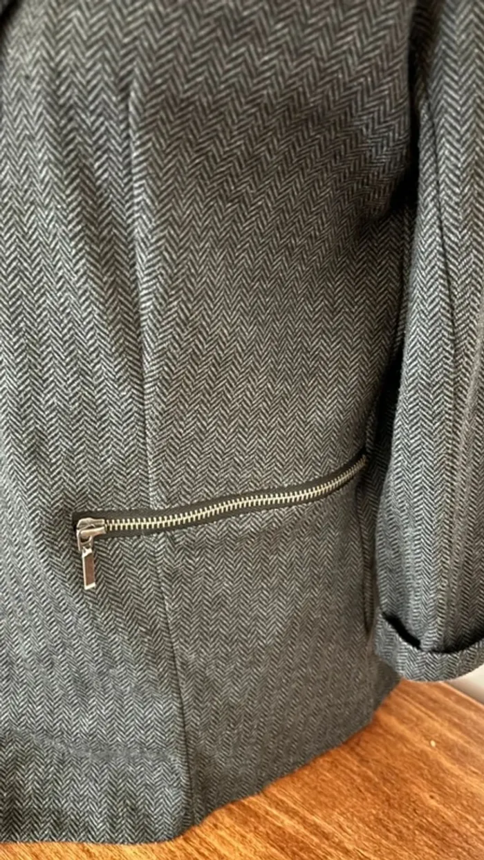 💕 blazer gris manche 3/4 #LH taille 42 - photo numéro 4