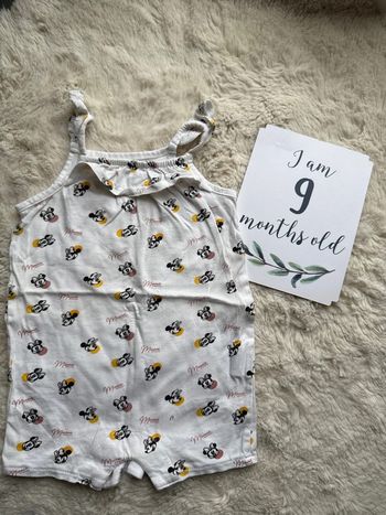 Barboteuse Minnie Mouse Disney 9 mois