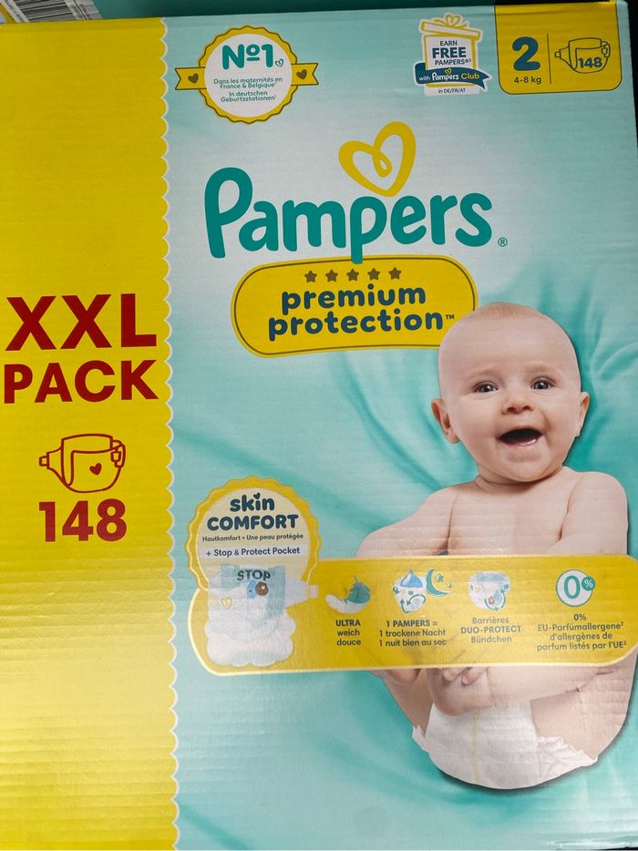 Carton Pampers taille 2