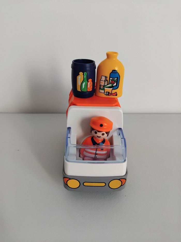 PLAYMOBIL 123 Camion Poubelles Tri 6774 Junior Complet ♻️ - photo numéro 4