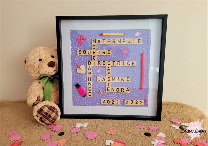 Cadre Scrabble fait main - photo numéro 6