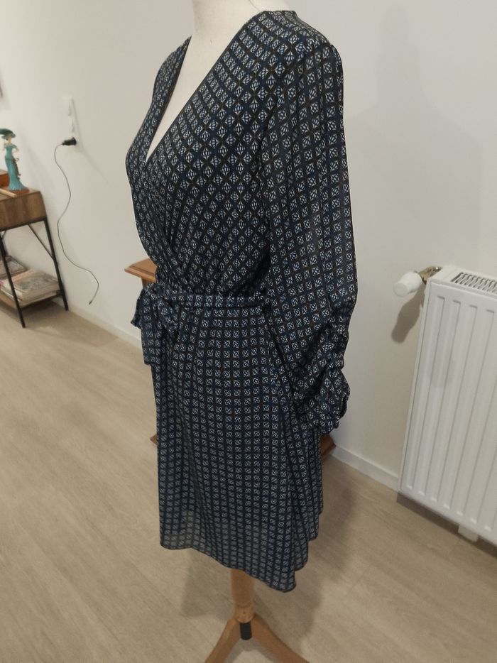 Robe décolletée bleu marine toutes saisons femme '' Andromède '' - photo numéro 5