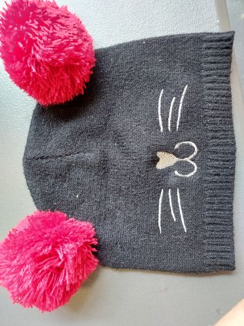 Bonnet et gants chat