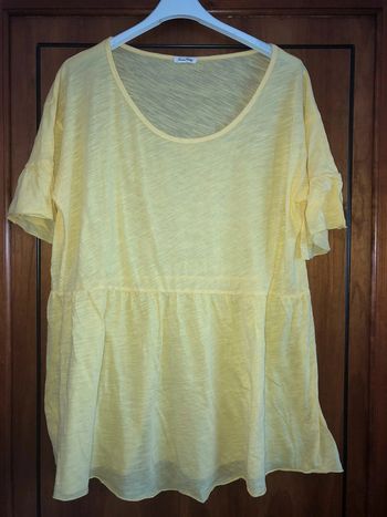 Tunique/t-shirt jaune American Vintage