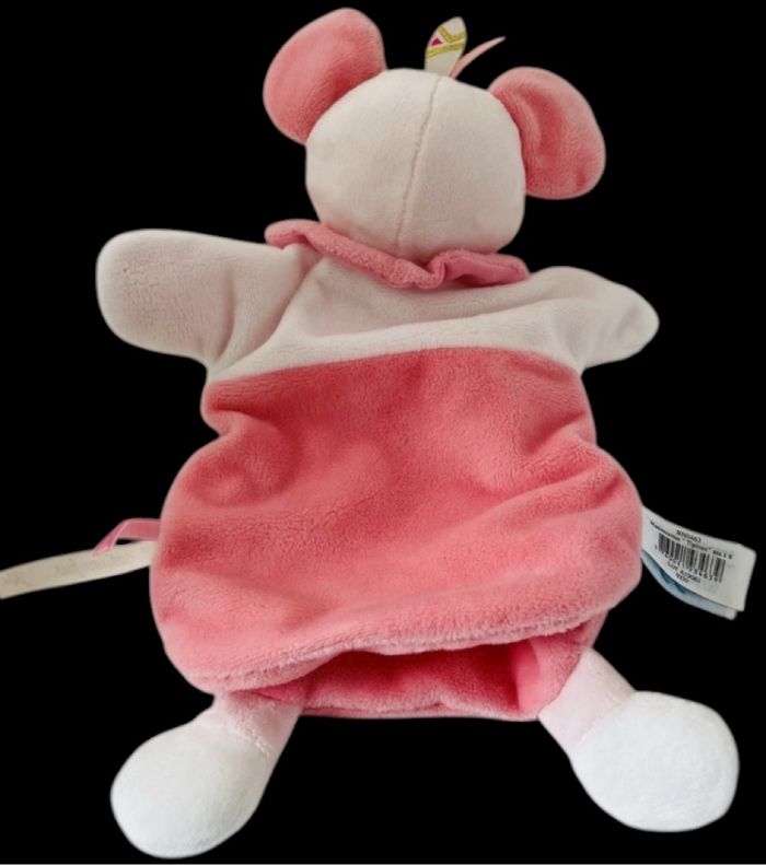 ❤️B5527 Doudou marionnette Souris Tipioux Il était une fois BABY NAT Babynat Rose - photo numéro 2