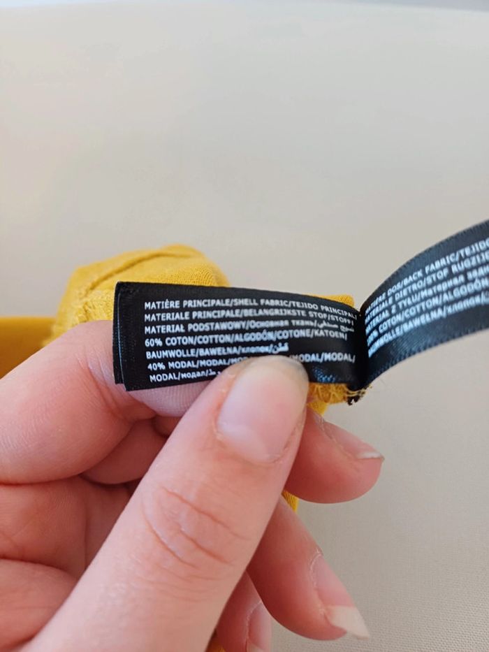 Débardeur couleur moutarde Undiz taille L 40 - photo numéro 8