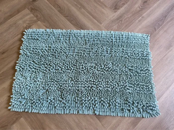 Tapis de bains bleu