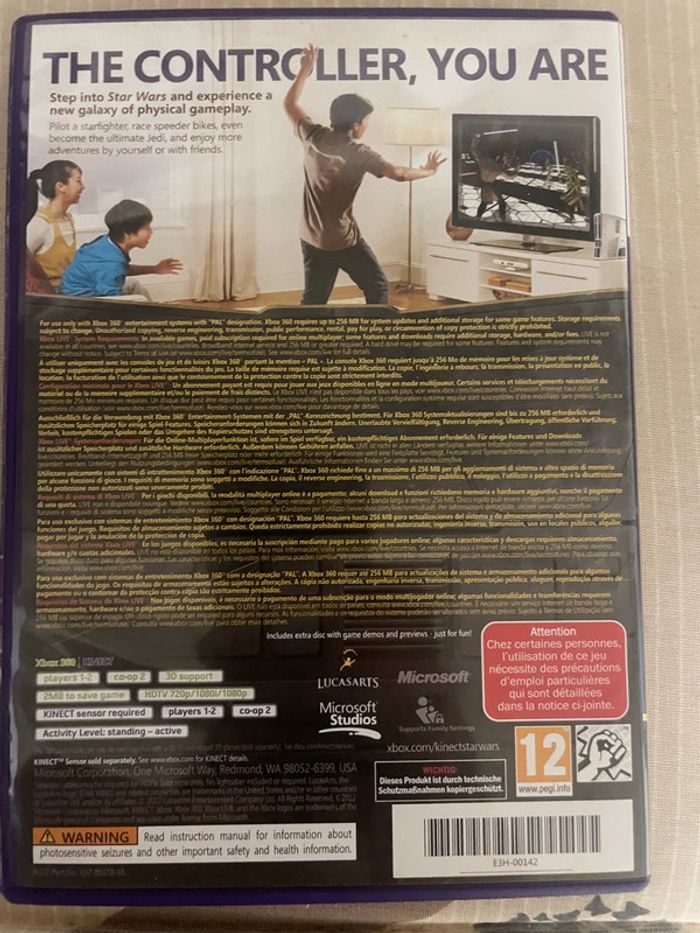 Starwars kinect xbox 360 - photo numéro 2