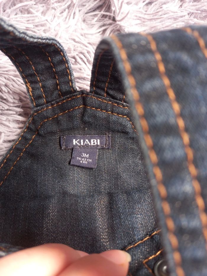 Salopette en jeans garçon 3 mois - photo numéro 3