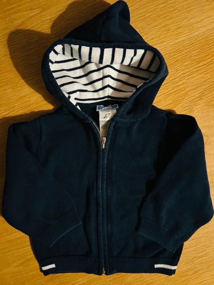 Gilet zippé 18 mois