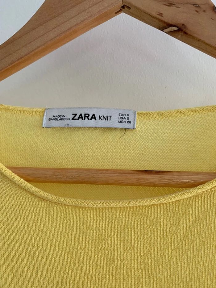haut et t-shirt Zara jaune taille S - photo numéro 6