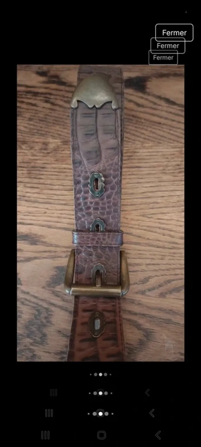 Ceinture Mondi cuir Marron 85cm Germany - photo numéro 13