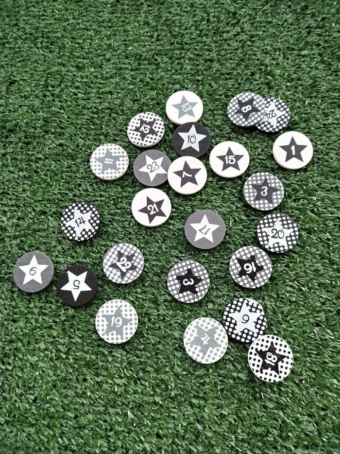 Lot de 24 chiffres en bois Calendrier de l'Avent Noël - photo numéro 5