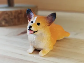 Figurine Chien corgi Animal de compagnie