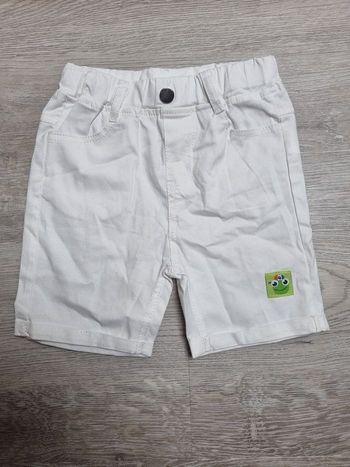 ​Short blanc bébé 12 mois - Neuf