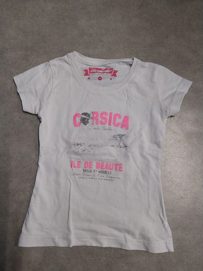 tee shirt fille 4 ans