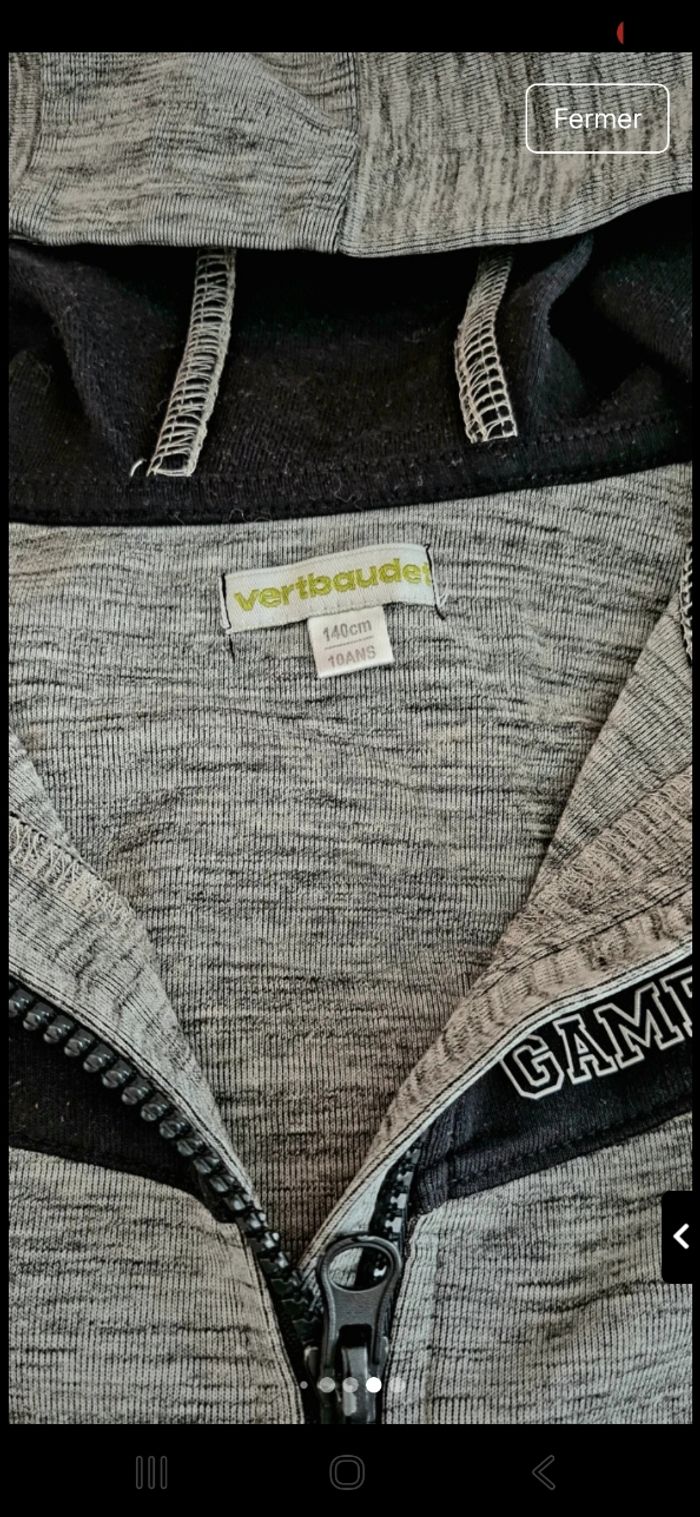 lot de 2 sweat-shirt zippés - photo numéro 5