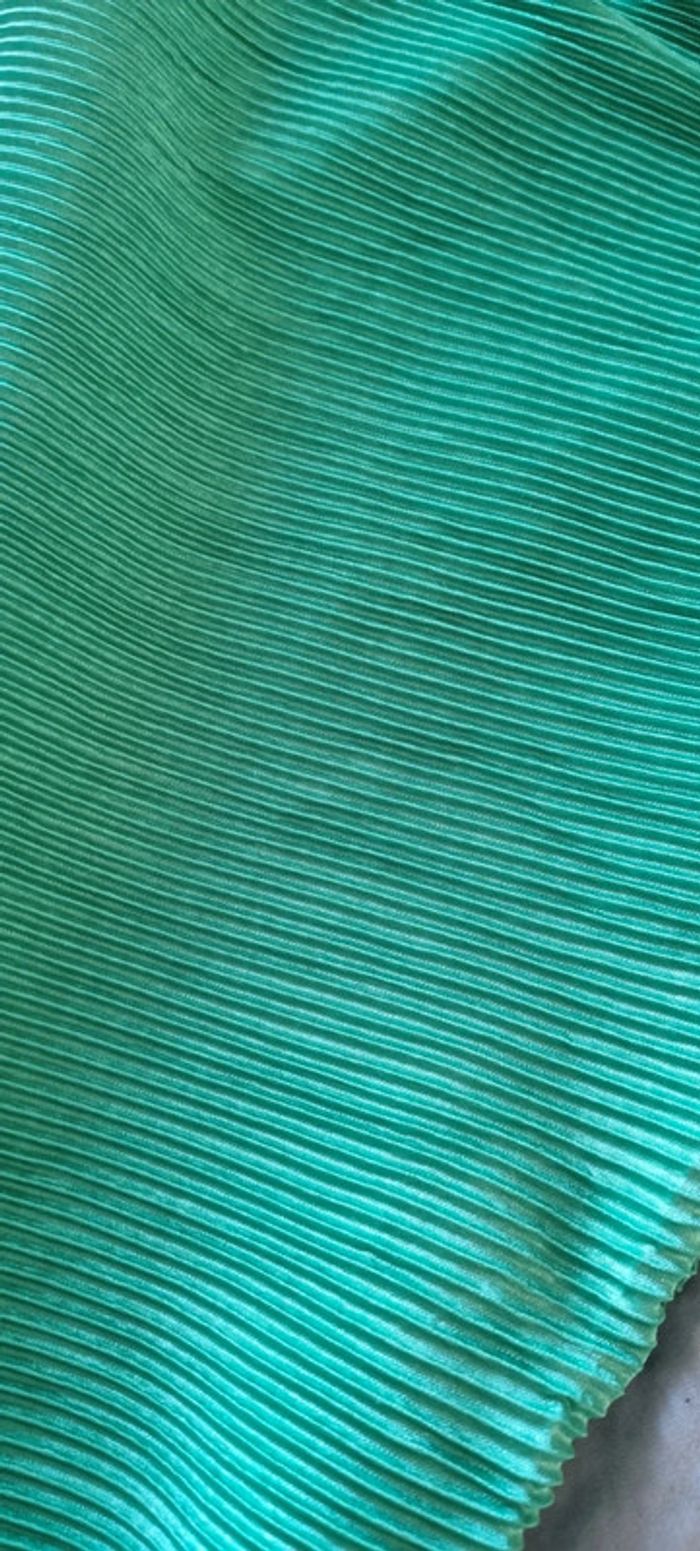 Robe d'été verte à pli, taille unique - photo numéro 7