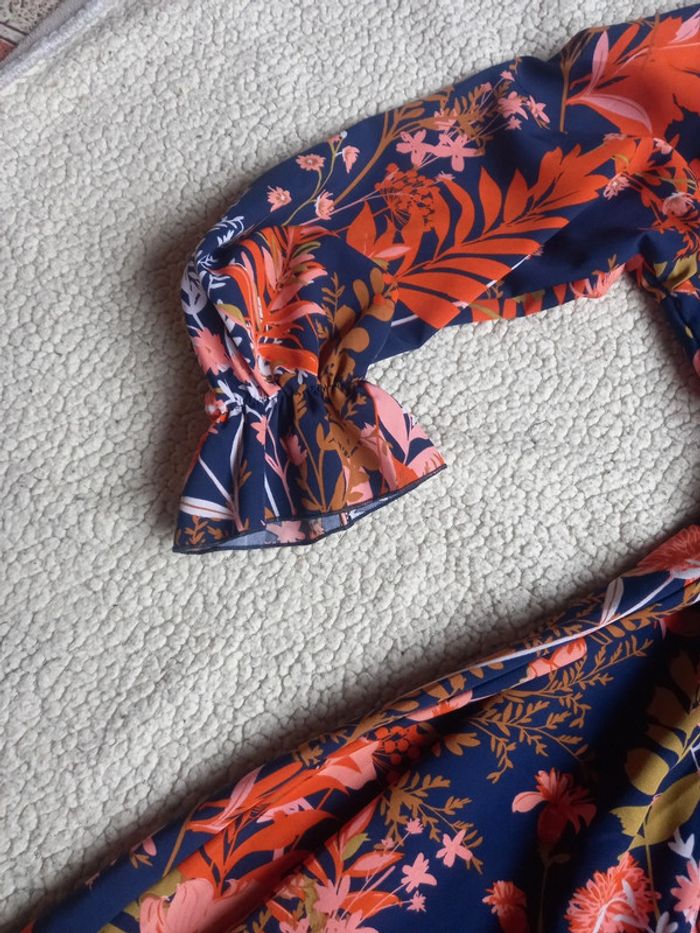 Robe fleurie à volant - photo numéro 3