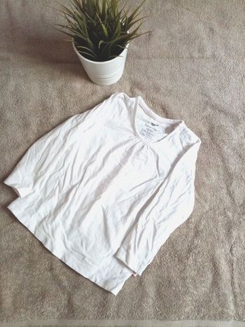 Tee-shirt manche longue, blanc, fille, 18/24 mois, lupilu