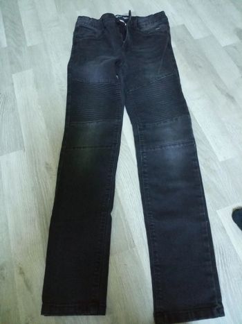 Jean garçon 12 ans super skinny tape à l'oeil