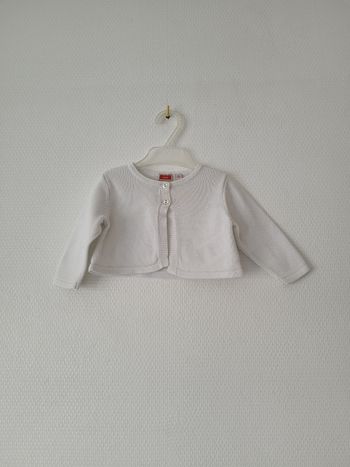 Gilet blanc Mexx 3/6 mois TBE