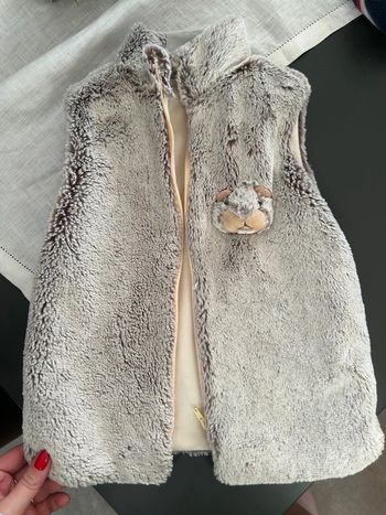 Gilet sans manches marmotte T2/3 ans