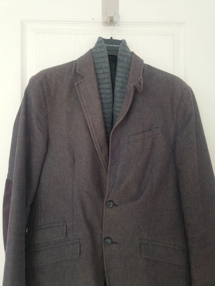 Veste blazer gris homme 100% coton celio taille S/36 - photo numéro 3