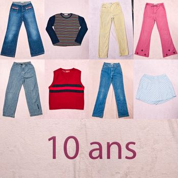 Lot de vêtements enfant fille idéal pour le printemps taille 10 ans