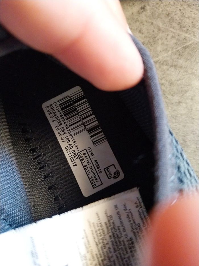 Chaussures aquatiques neuves avec étiquette tribord 36-37 - photo numéro 2
