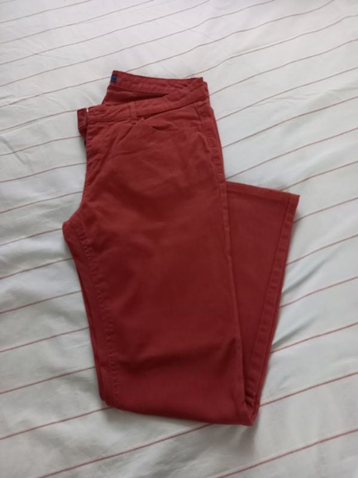 Pantalon Rouille Kiabi Slim Fit, Taille 42
